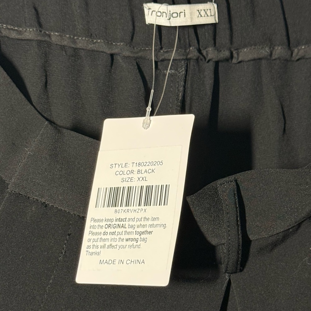 NWT Elegant Black Wide Leg Pants - Picture 2 of 5
